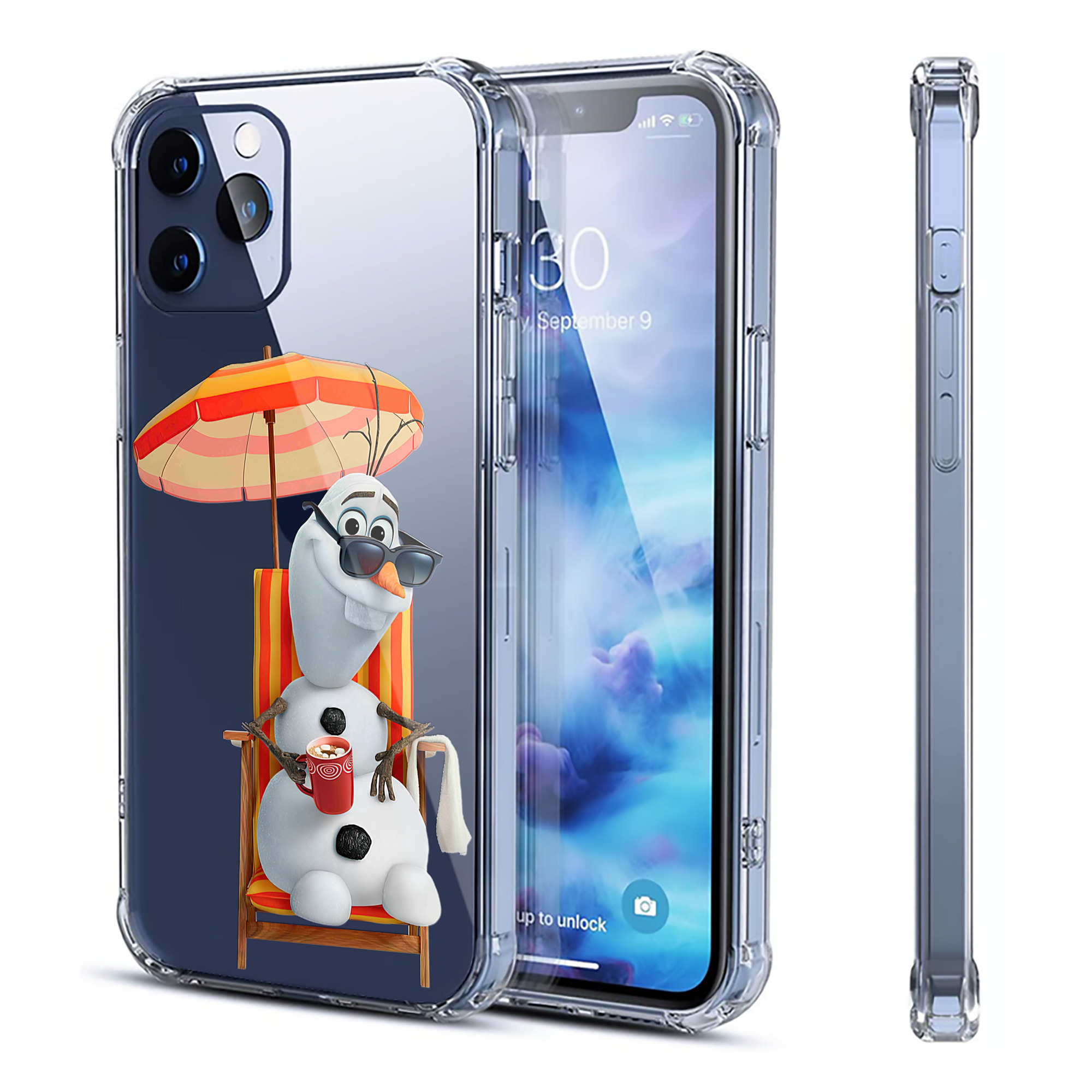 （画像用） アナと雪の女王 アンナ エルサ Frozen Anna Elsa 【iPhone 12シリーズ対応】透明スマホケース（クリアソフトケース）